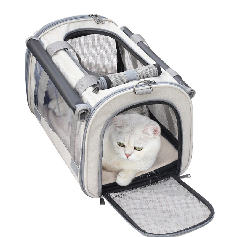 Pet Bag Transparent Breathable Foldable Pet Bag