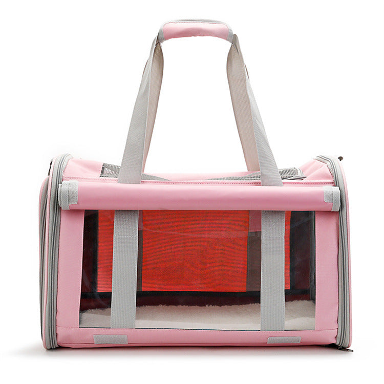 Pet Bag Transparent Breathable Foldable Pet Bag
