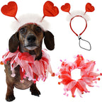 2026 Pets Valentine's Day Scar & Hairband